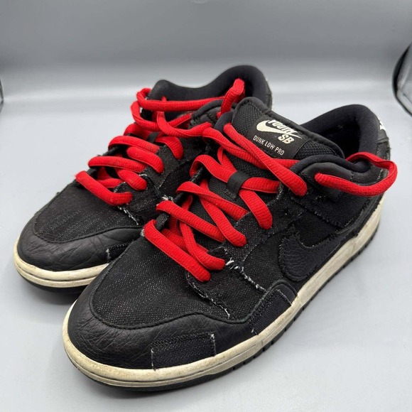 Nike SB Dunk Low Pro Sneaker Shoes Men 7‎ Black Wasted Youth DD8386-001